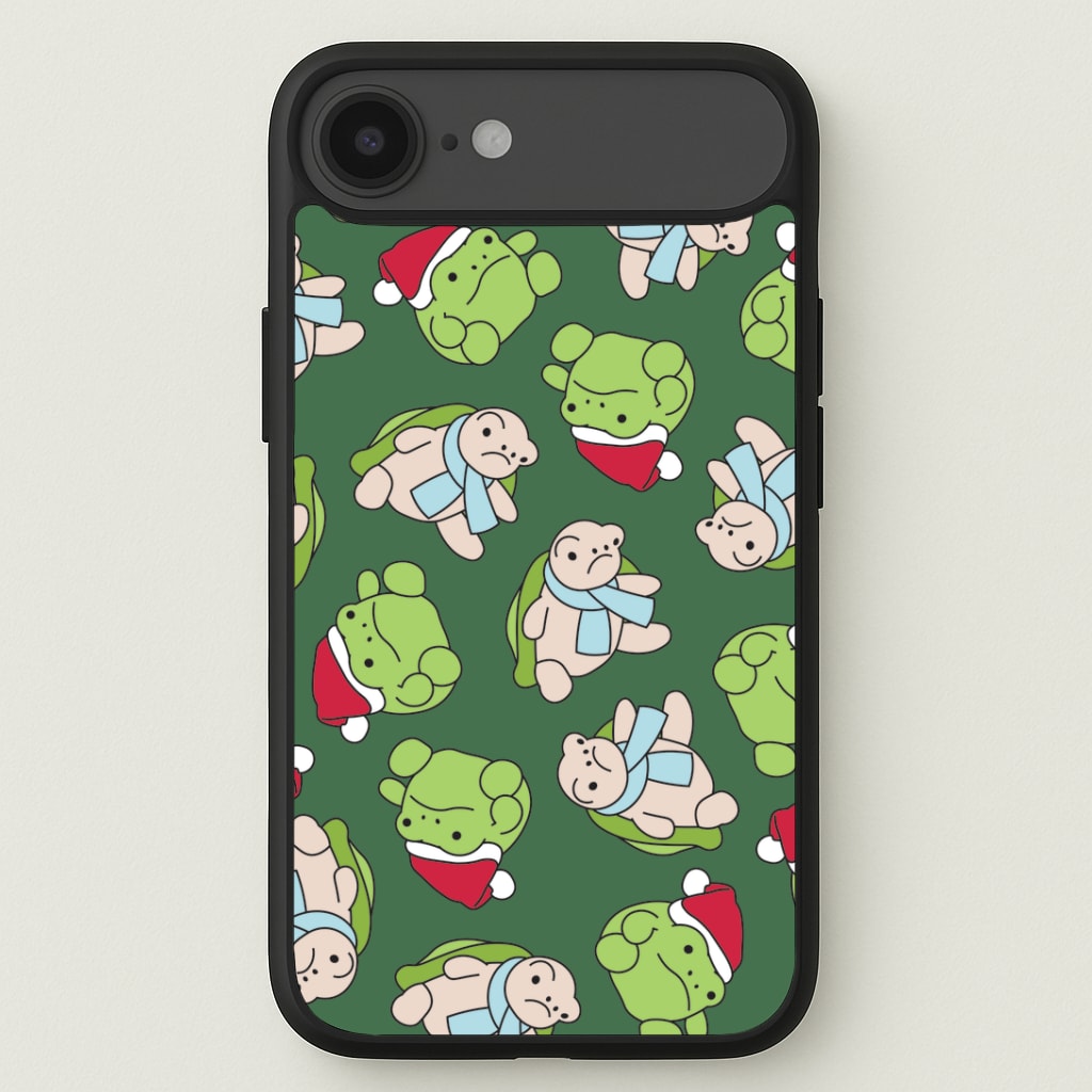 Grumpy Christmas Plushies Pattern iPhone 17 Air Case