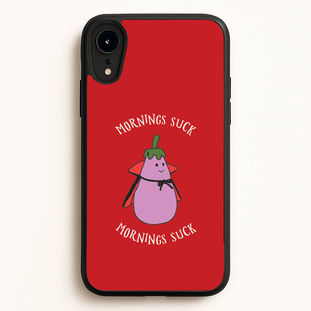 Mornings Suck Plush - Halloween iPhone XR Case