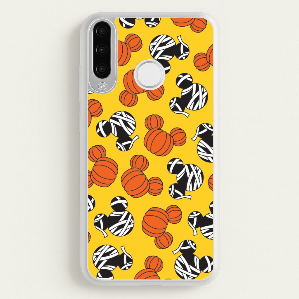 Pumpkin And Mummy Mouse Pattern Huawei P30 Lite Case