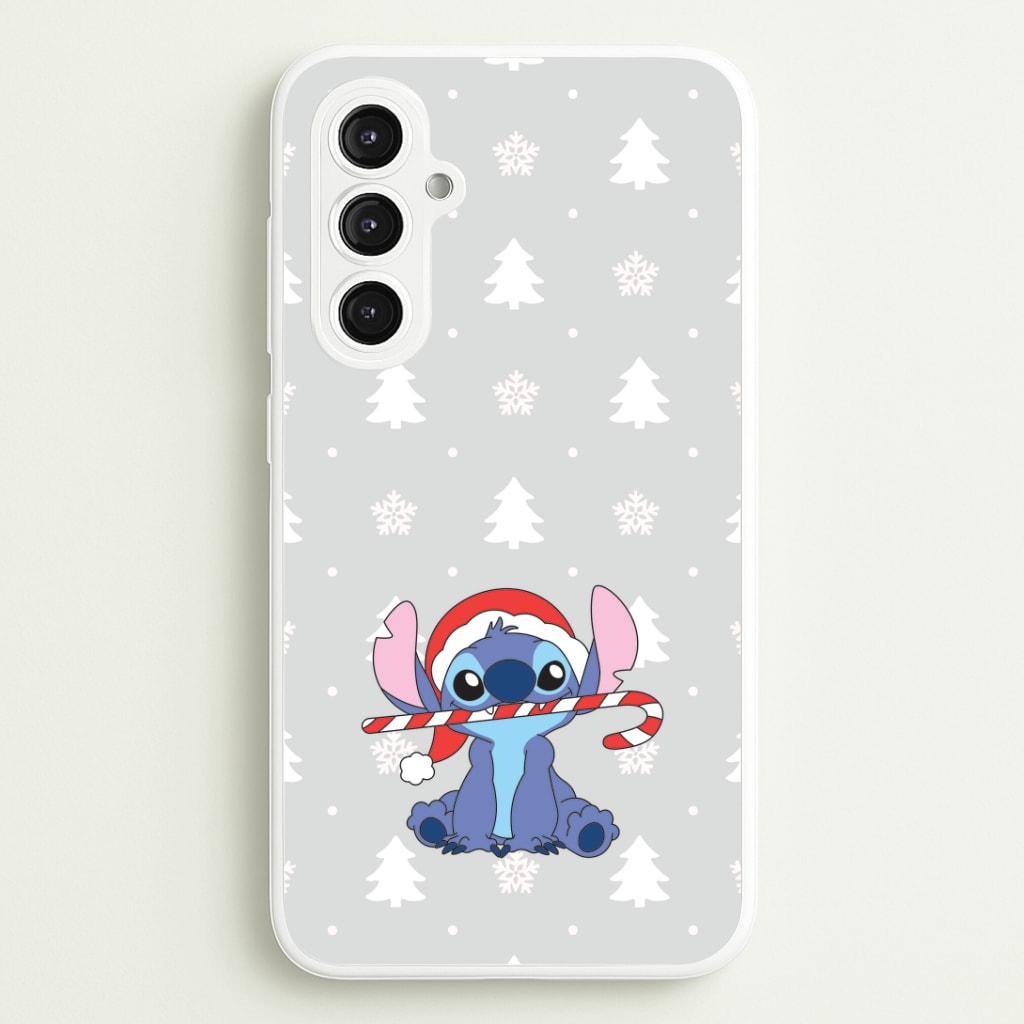 Cute Blue Alien Candycane Galaxy S23FE Case