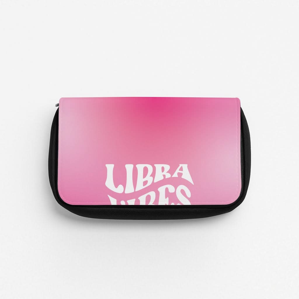 Libra Vibes Gradient Zodiac Pencil Case