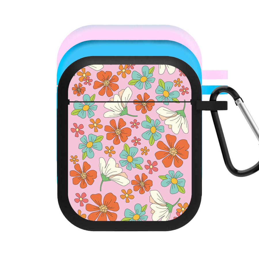 Pink Flower Pattern - Mothers Day AirPods Case