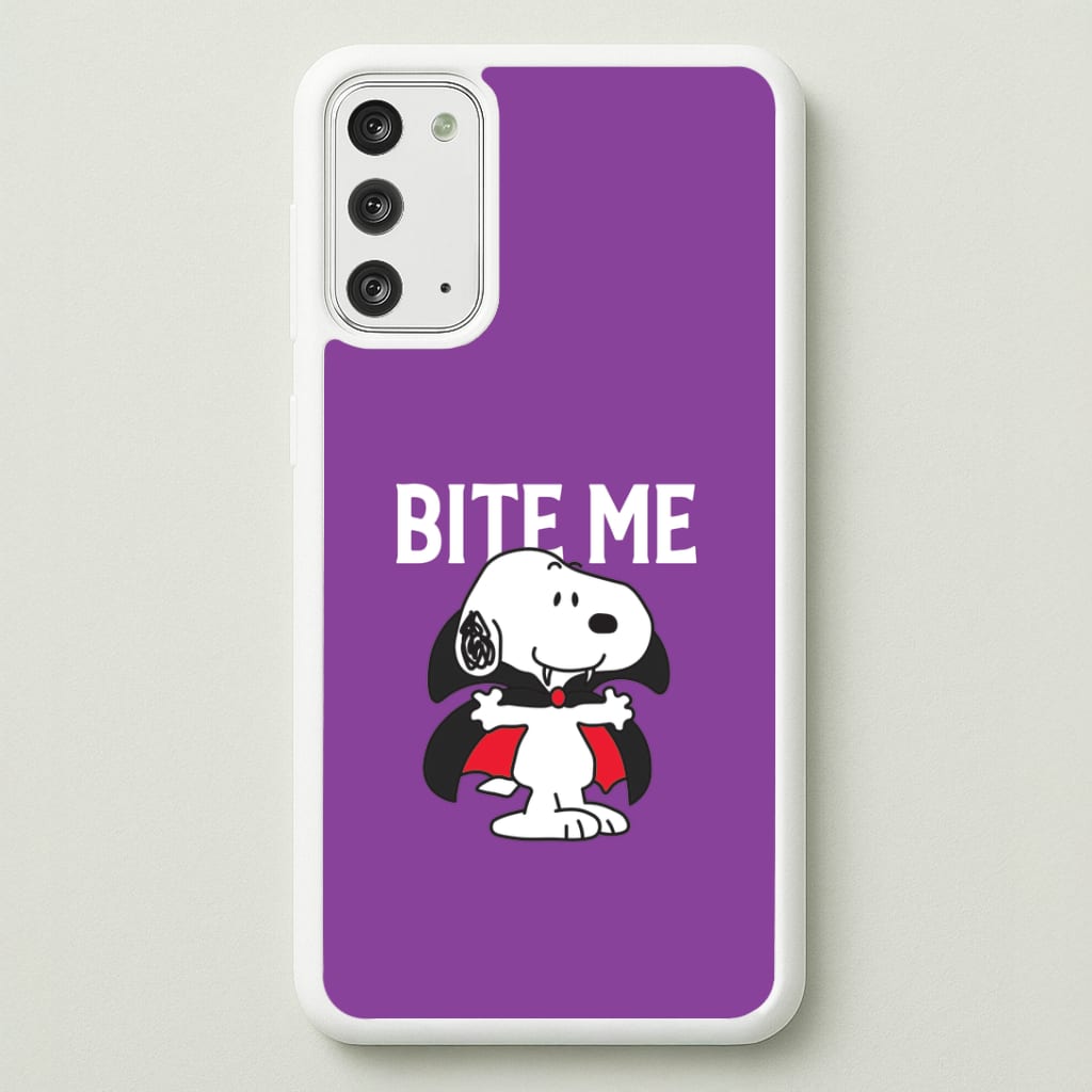 Bite Me Cartoon Beagle Galaxy Note 20 Case