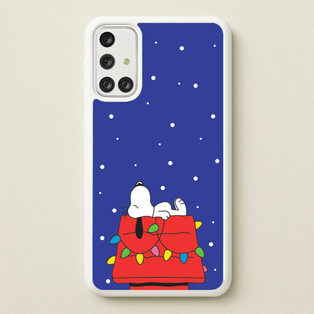 Cartoon Beagle Fairylights Galaxy A71 Case
