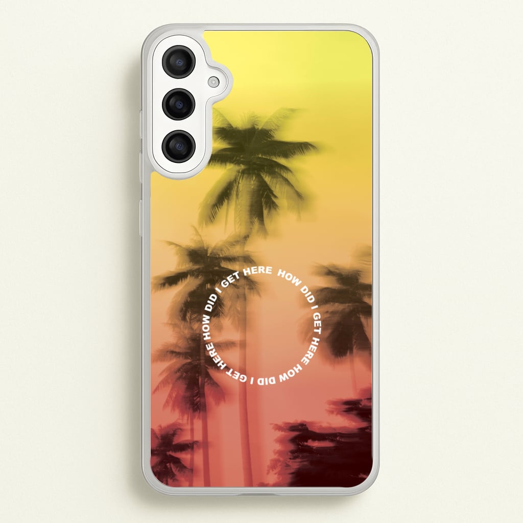 Palm Trees Circle Galaxy A34 Case