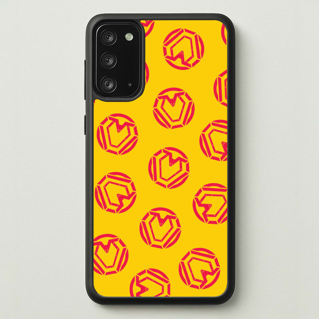 Metal Heart Pattern Galaxy Note 20 Case