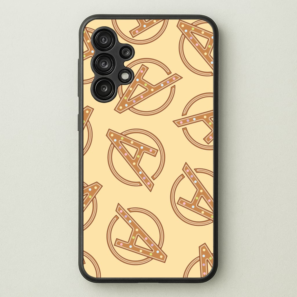 Superhero Team Gingerbread Pattern Galaxy A13 Case