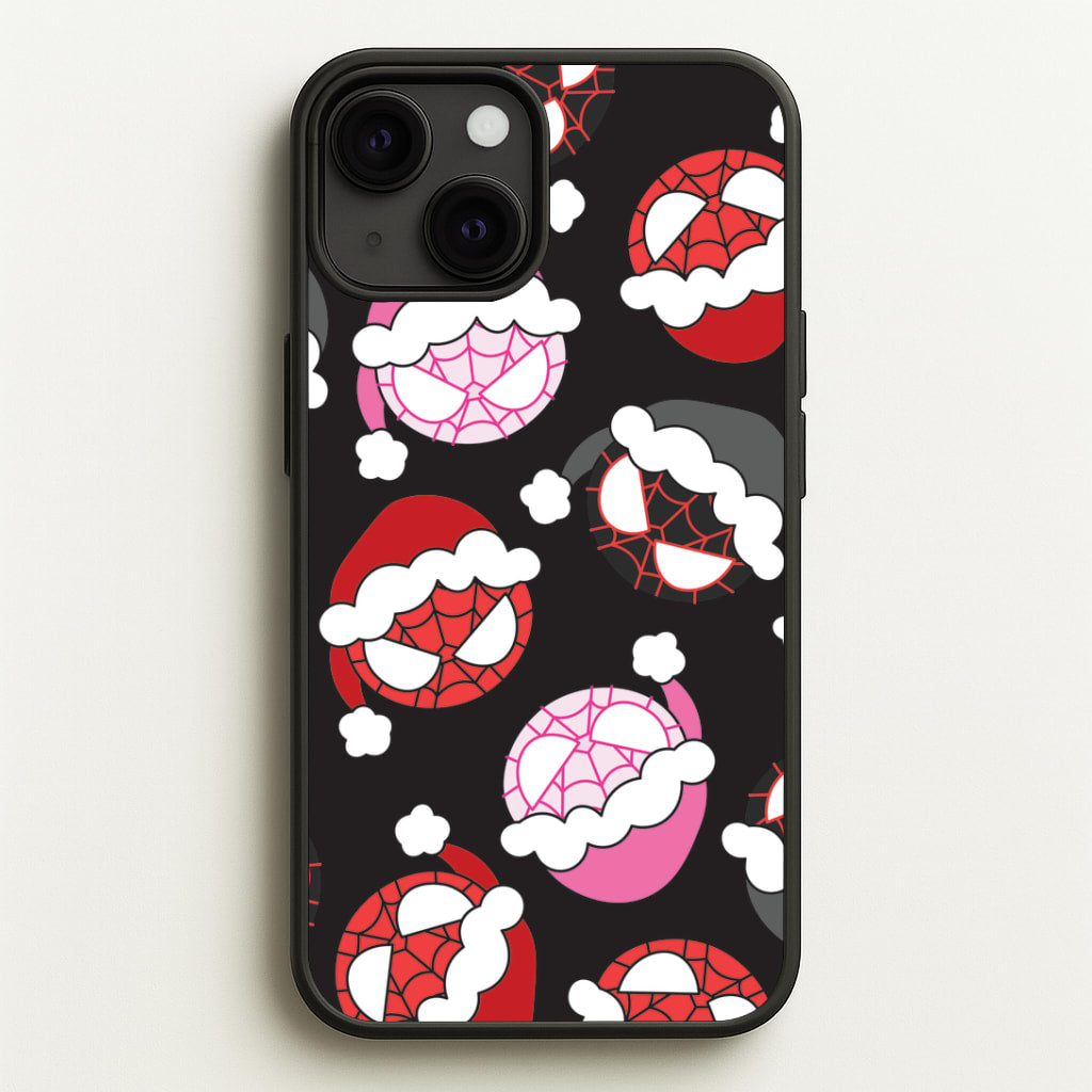 Spider Heroes Christmas Pattern iPhone 13 Mini Case