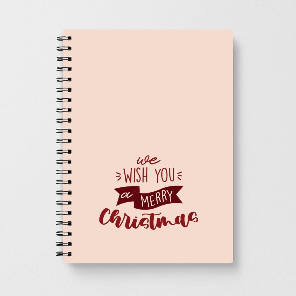 We Wish You A Merry Christmas Quote Notebook