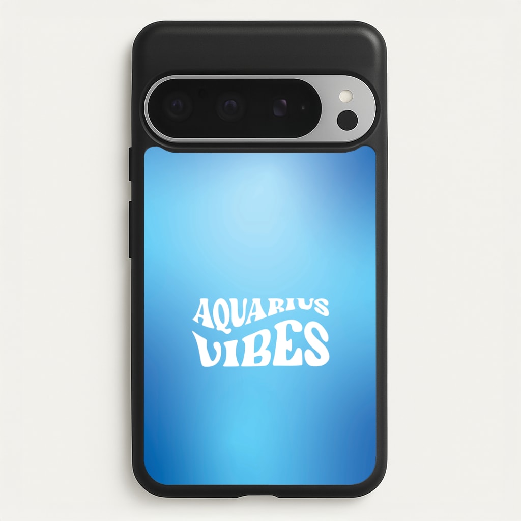 Aquarius Vibes Gradient Zodiac Google Pixel 9 Pro XL Case