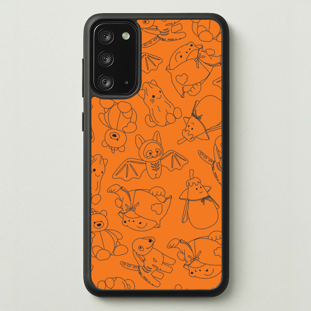 Halloween Plushies Pattern I - Halloween Galaxy Note 20 Case