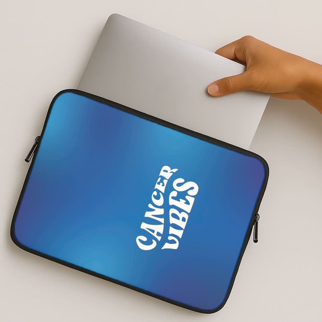 Cancer Vibes Gradient Zodiac MacBook Cover