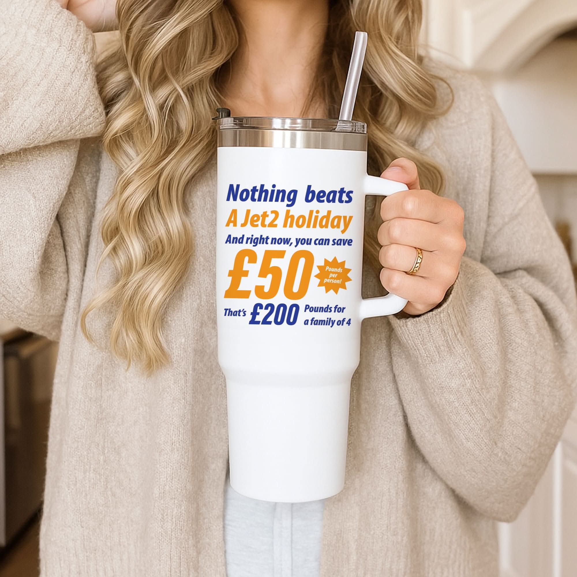 Nothing Beats A Jet Holiday Tumbler