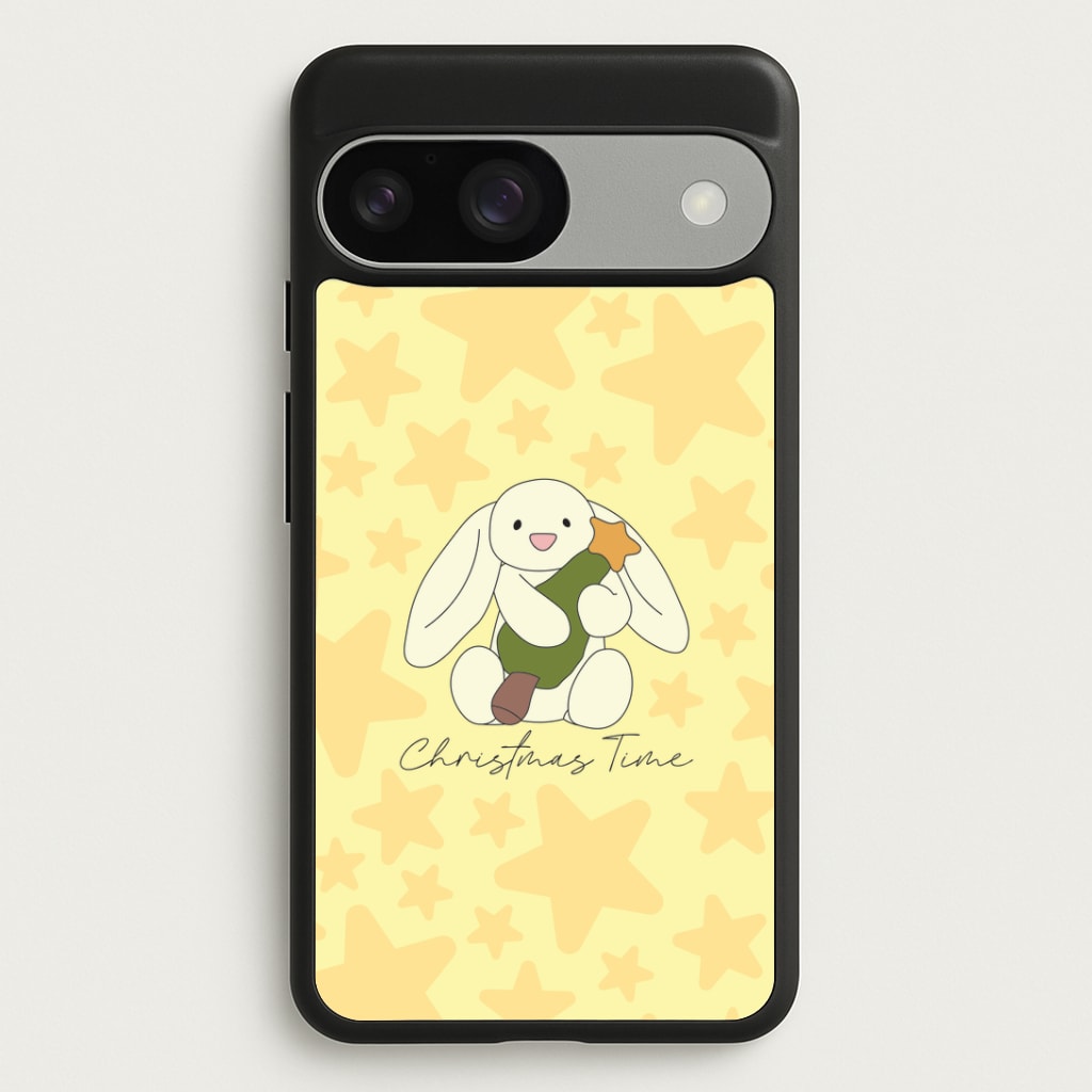 Christmas Bunny Stars Plush Google Pixel 9 / 9 Pro Case