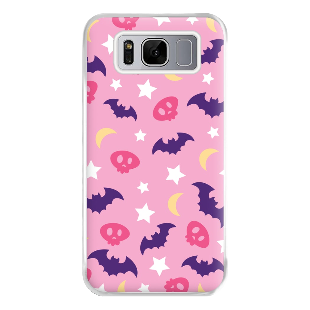 Skull, Bats And Stars Pattern Galaxy S8 Plus Case