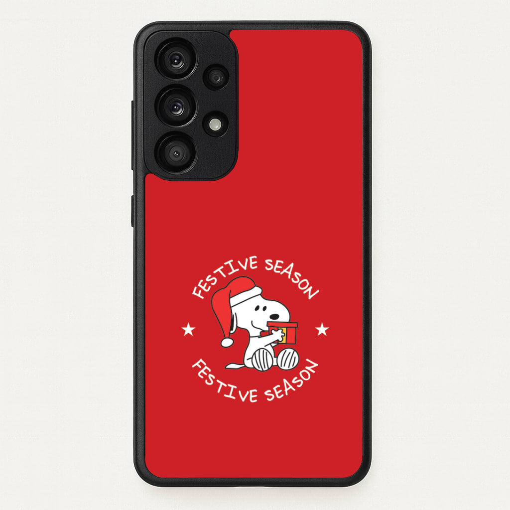 Cartoon Beagle Festive Season Galaxy A33 Case