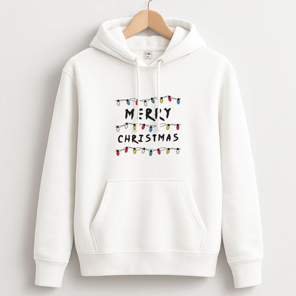 Merry Christmas String Lights Unisex Hoodie
