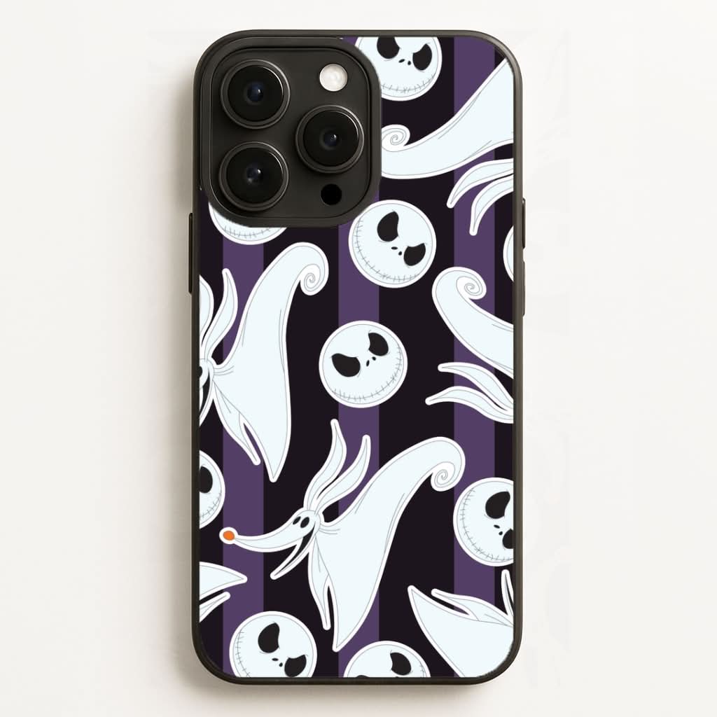 Skeleton Dog And Face Pattern Phone Case