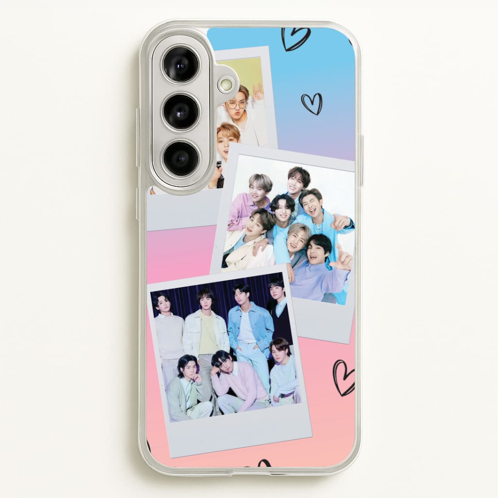K-Pop Band Polaroid Collage Galaxy A56 Case
