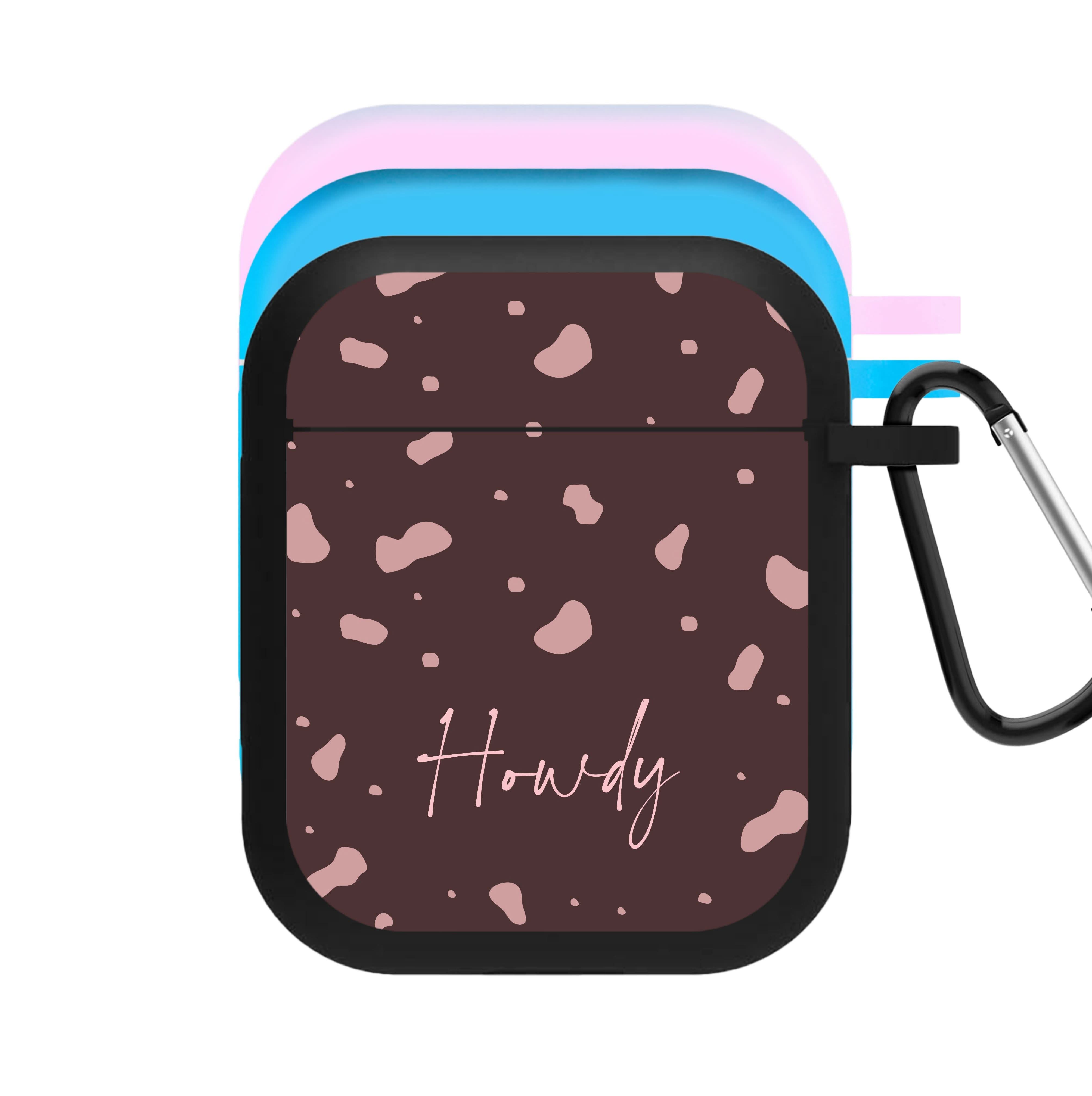 Cow Print Howdy AirPods Case