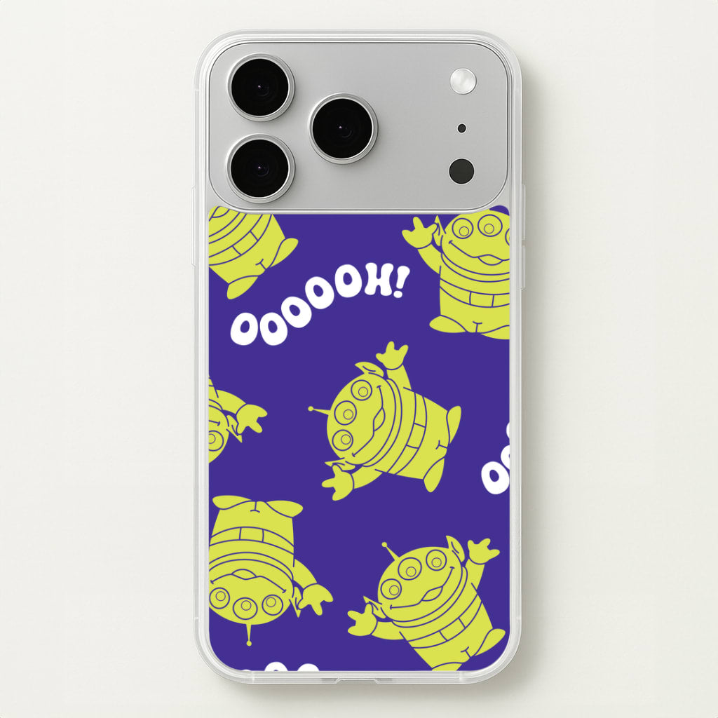Toy Aliens Silhouette Pattern iPhone 17 Pro Case