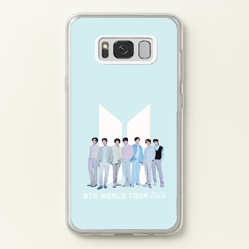 K-Pop Band Tour Pastel Blue Galaxy S8 Plus Case