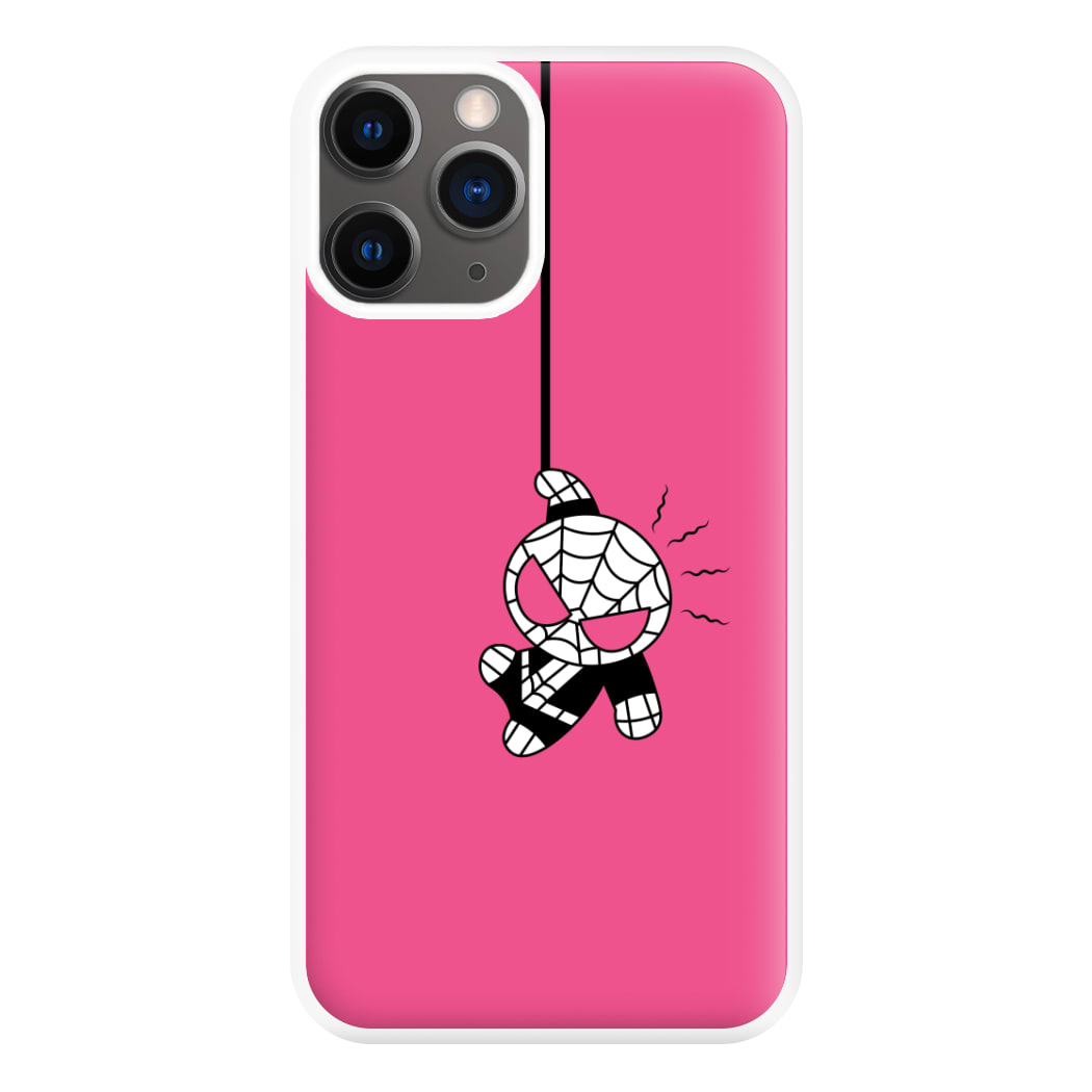 Pink Hanging Spider Hero iPhone 12 Pro Max Case