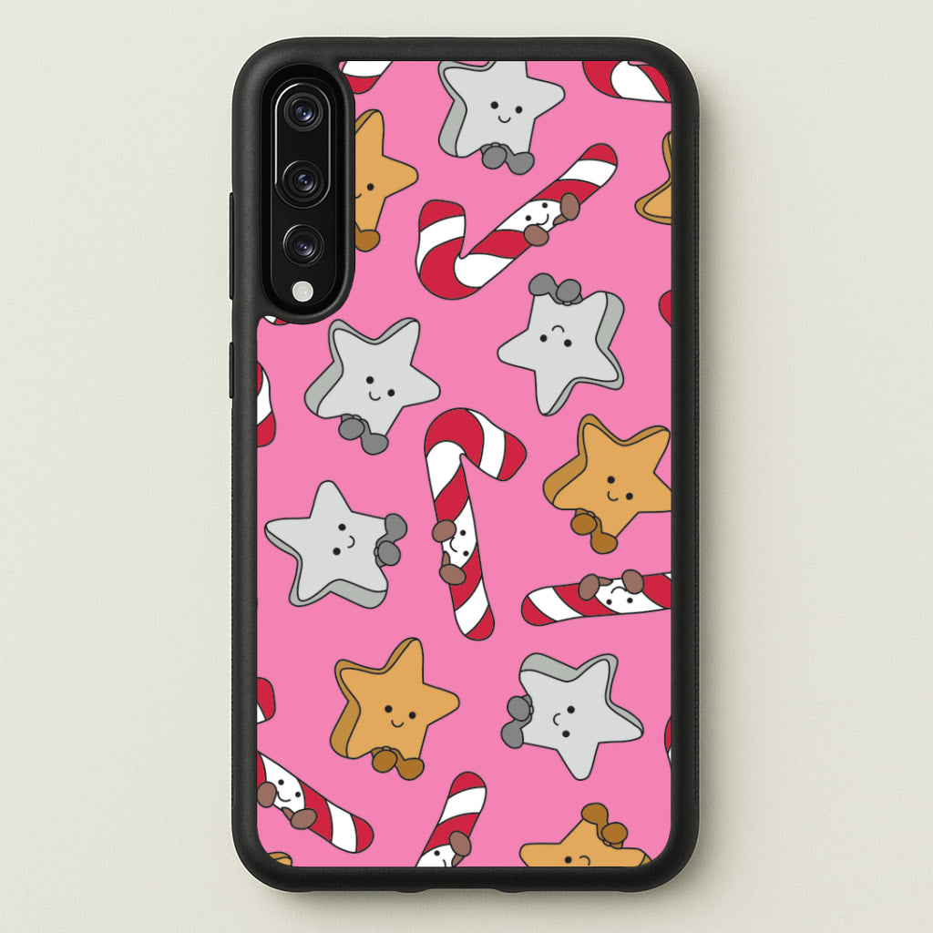 Pink Christmas Plushies Pattern Huawei P20 Pro Case