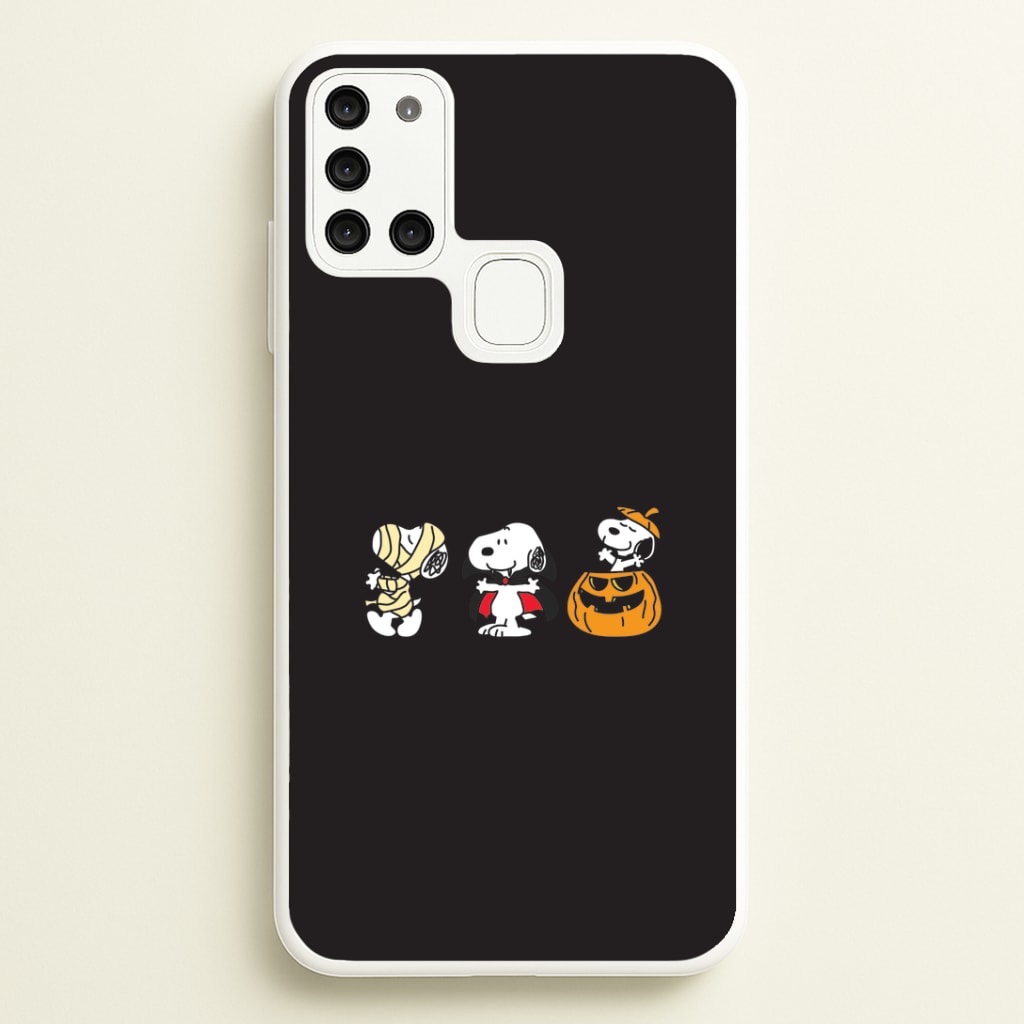Cartoon Beagle Halloween Costumes Galaxy A21s Case