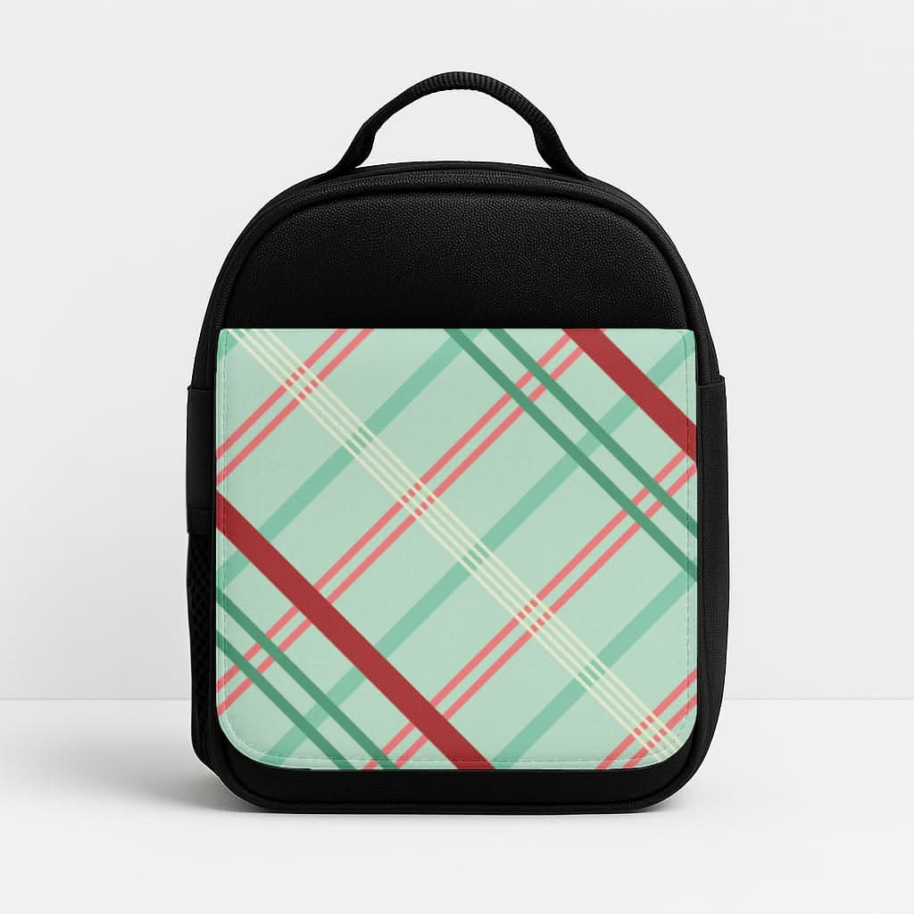 Pastel Tartan Christmas Pattern Lunchbox
