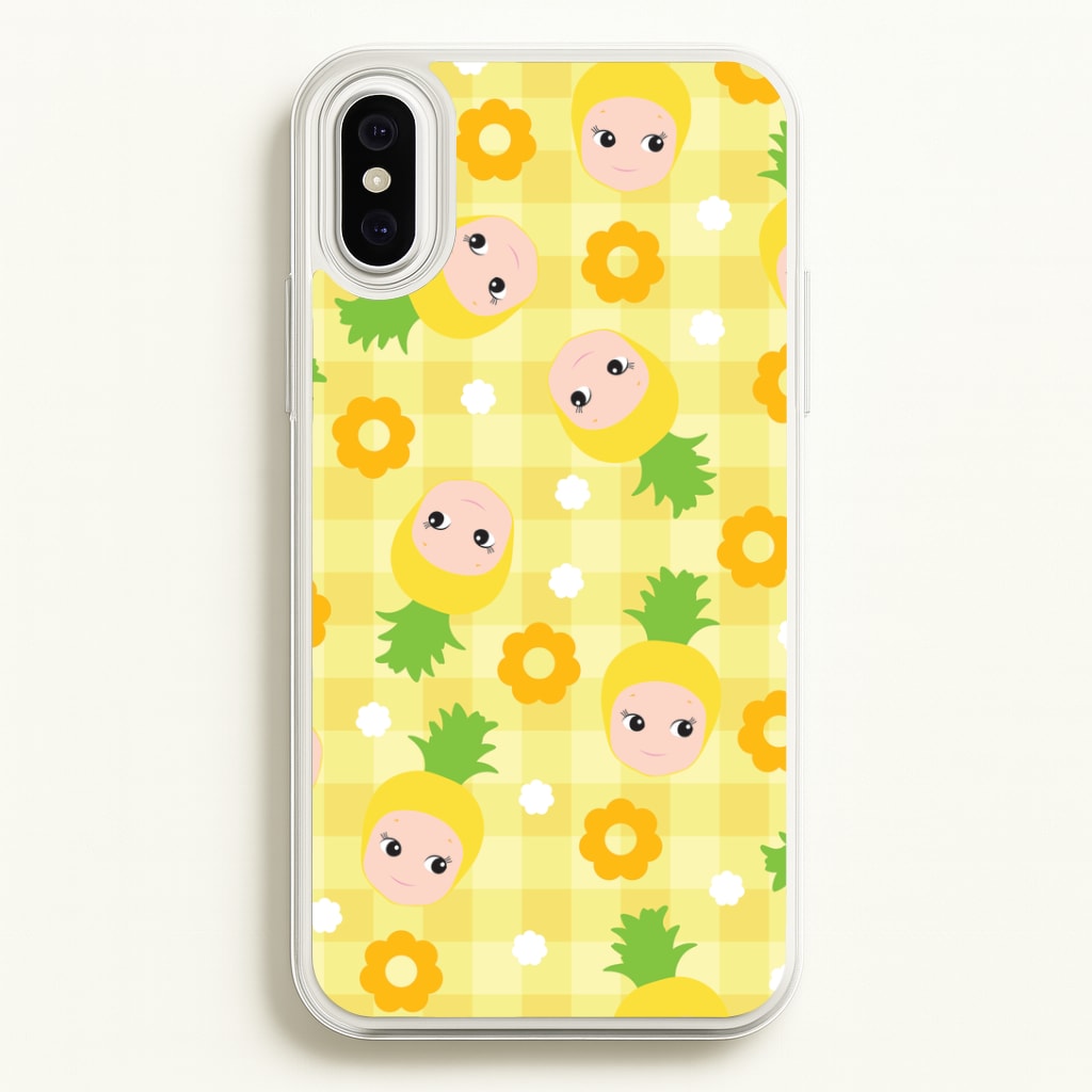 Pineapple Angel Pattern iPhone XS Max Case
