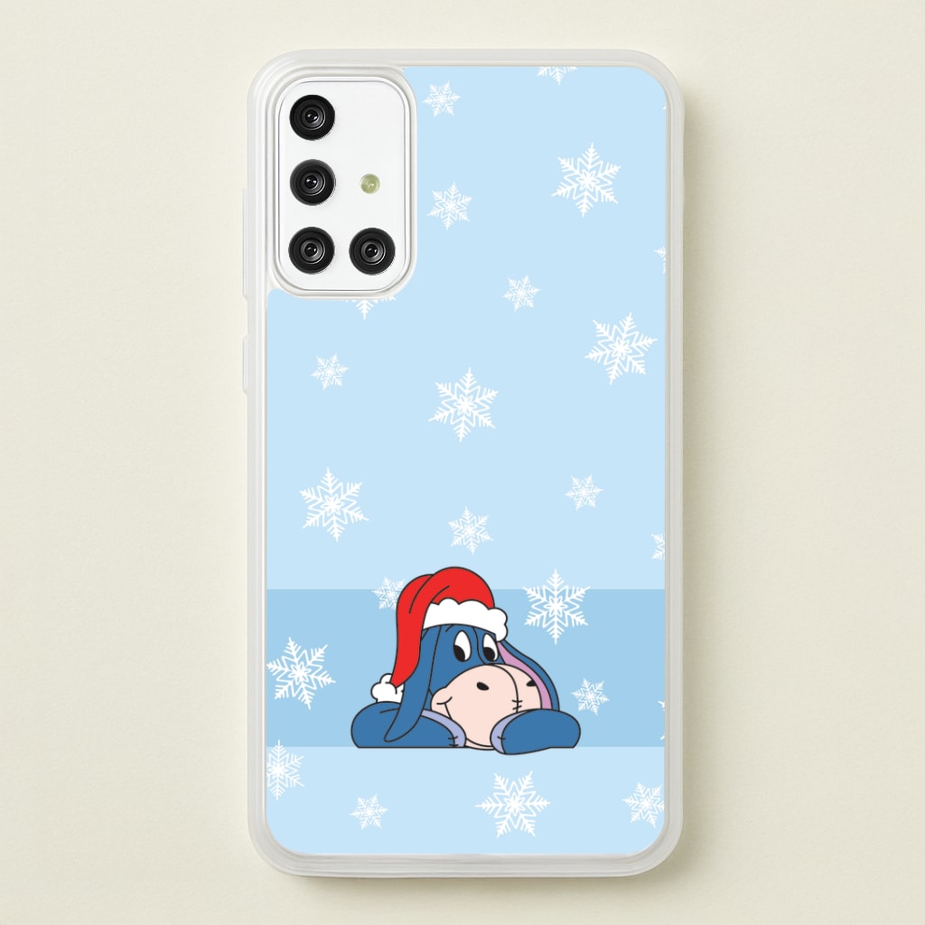 Cartoon Donkey Snowflakes Galaxy A71 Case