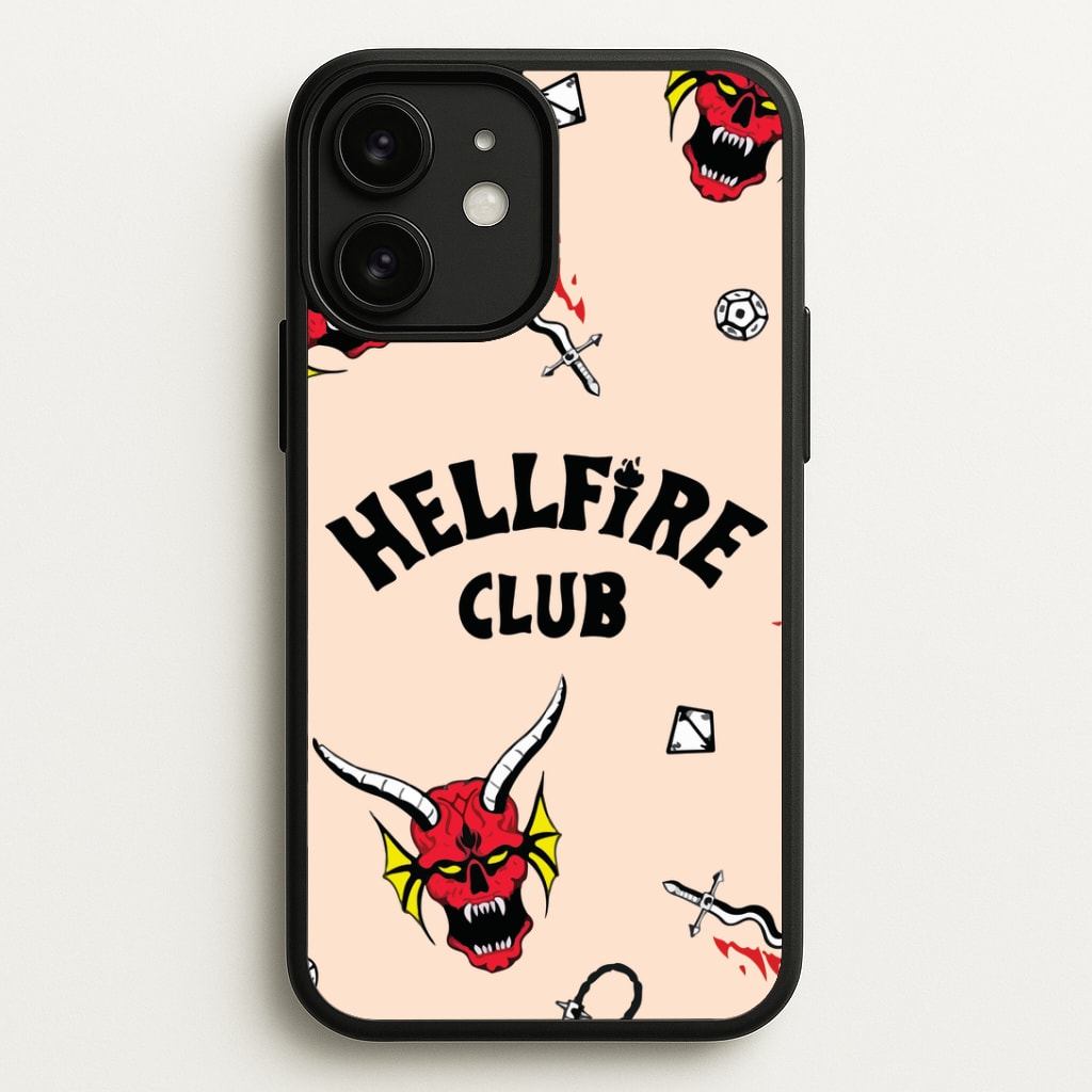 Hellfire Club Icons Collage Peach iPhone 11 Case