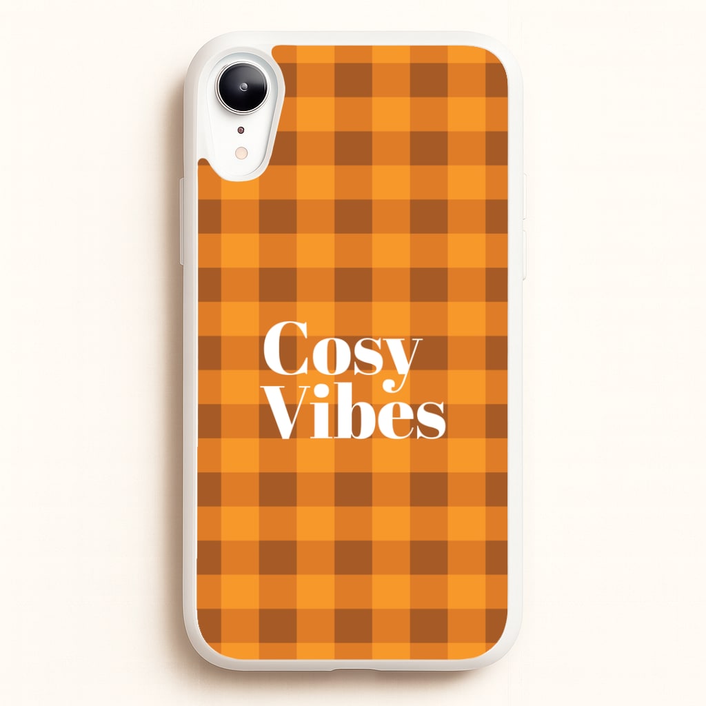 Checkered Cosy Vibes iPhone XR Case
