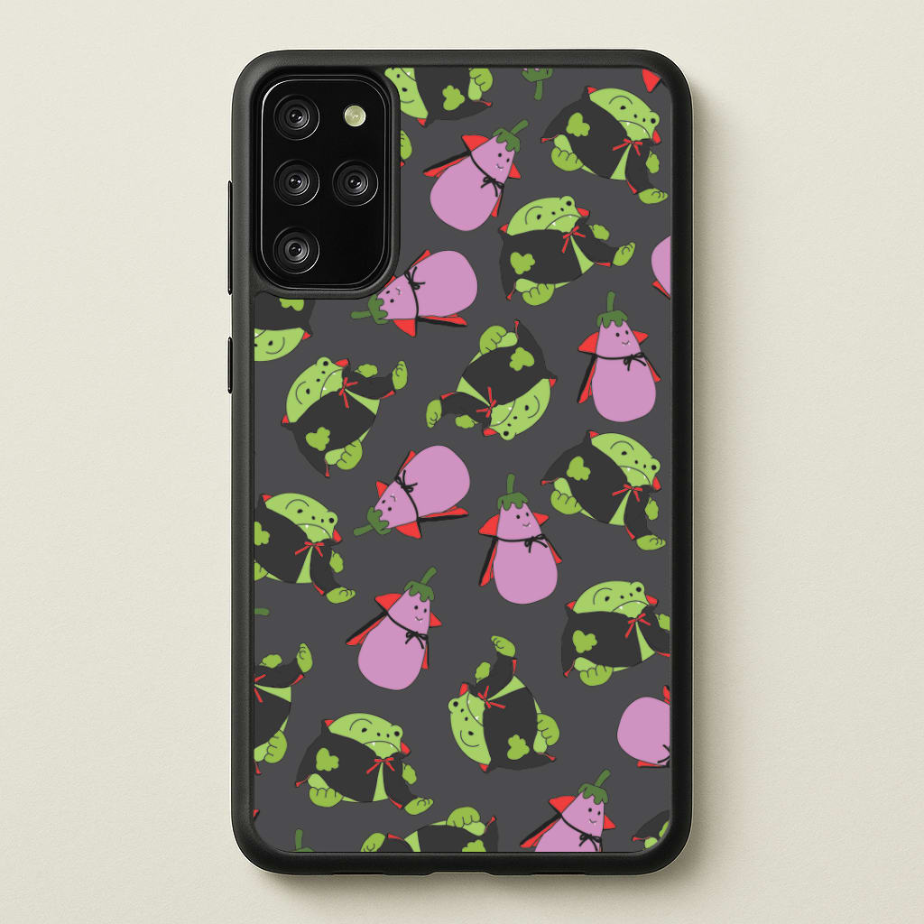 Vampire Frogs And Vegetables Pattern - Halloween Galaxy S20 Plus Case