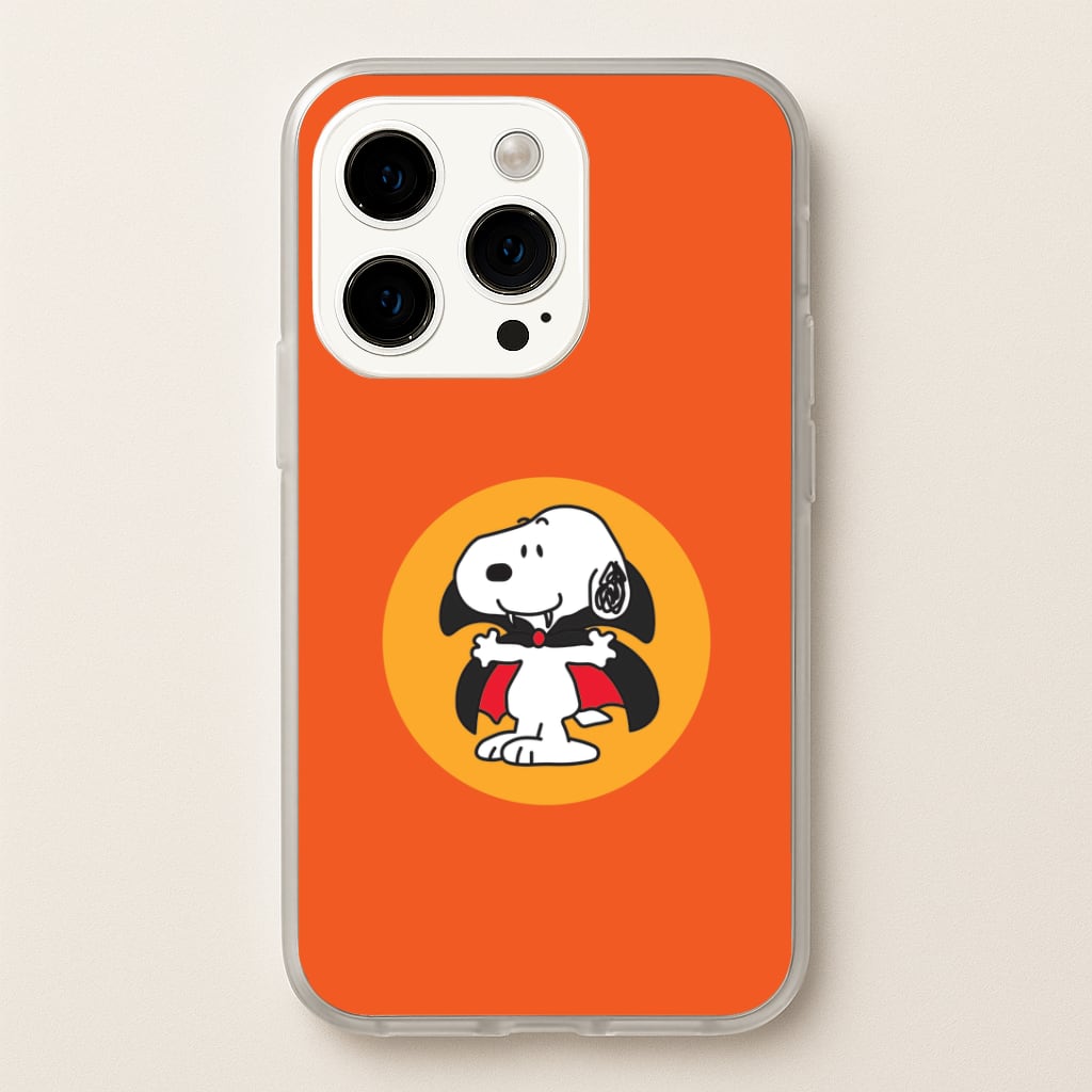 Cartoon Beagle Vampire iPhone 14 Pro Max Case