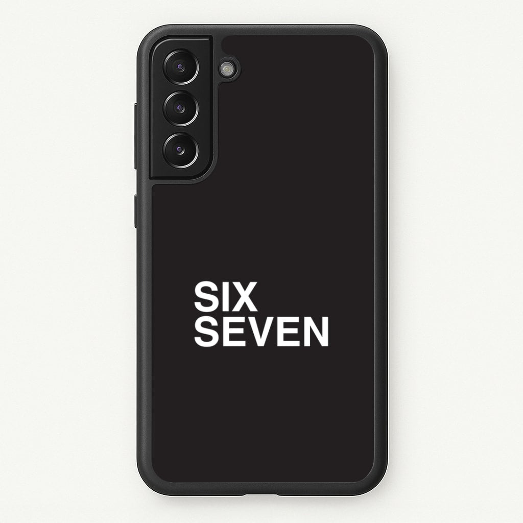 6 7 Black Galaxy S21FE Case