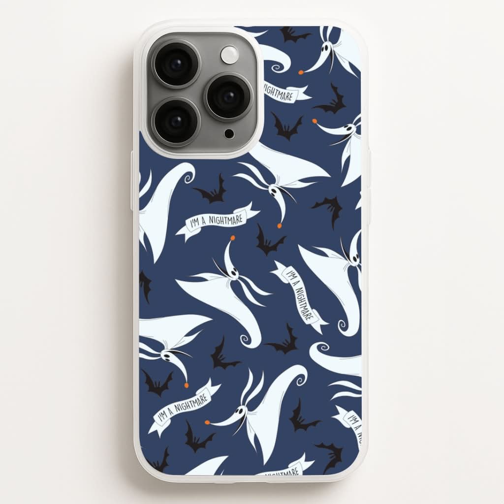 Skeleton Dog And Bats Pattern Phone Case