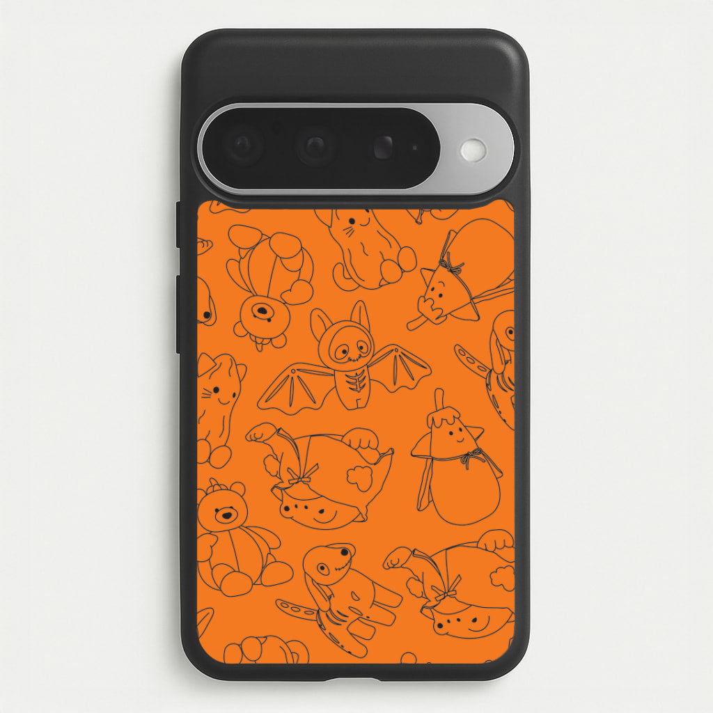 Halloween Plushies Pattern I - Halloween Google Pixel 10 Pro XL Case