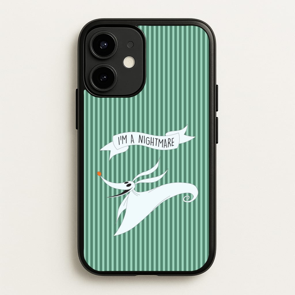 Stripey I'm A Nightmare iPhone 12 / 12 Pro Case