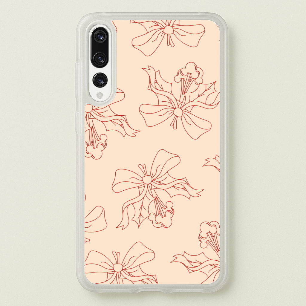 Cartoon Mouse Holly Pattern Huawei P20 Pro Case