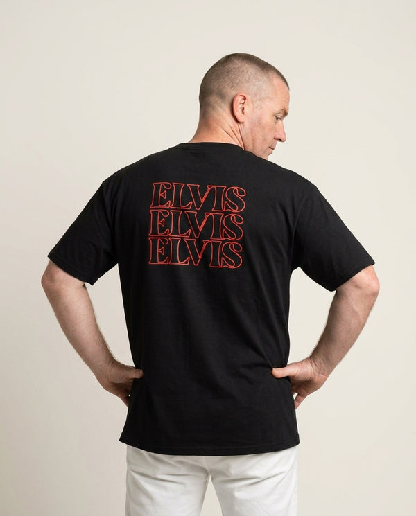 Layered T-Shirt — Black Back, worn