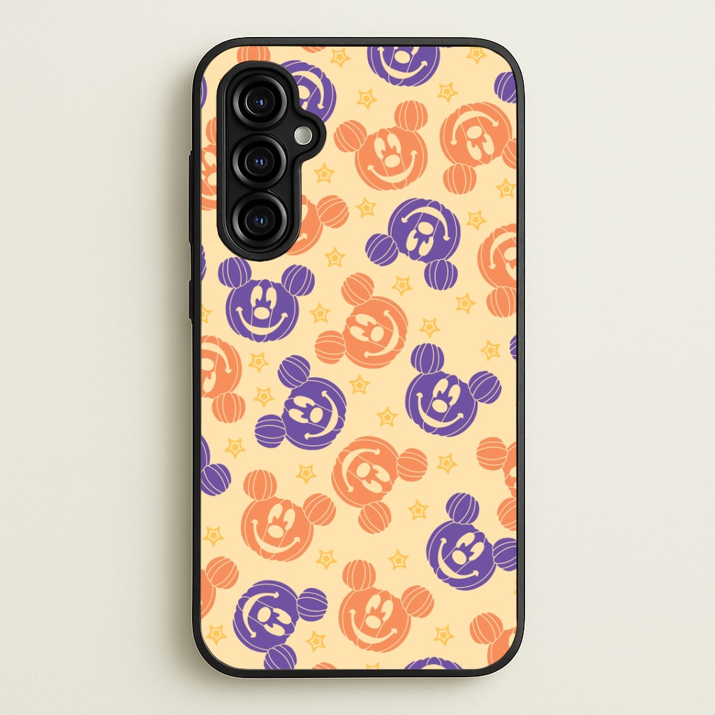 Pumkin Mouse And Stars Pattern Galaxy A54 Case