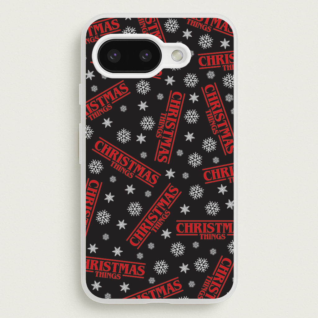 Christmas Things Snowflake Pattern Google Pixel 9a Case