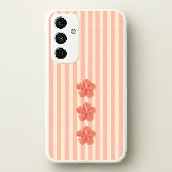 Hibiscus Rays Galaxy A35 Case