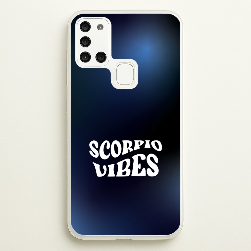 Scorpio Vibes Gradient Zodiac Galaxy A21s Case