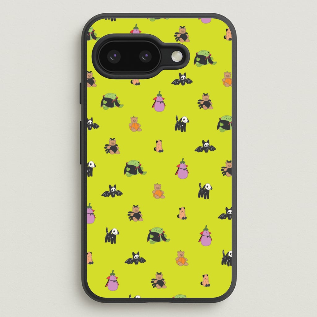 Halloween Plushies Pattern III - Halloween Google Pixel 9a Case