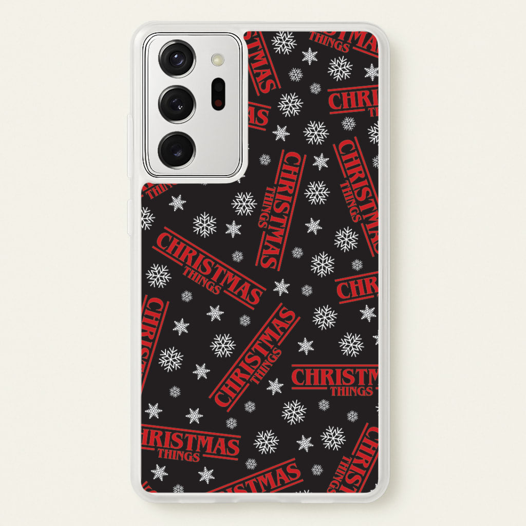 Christmas Things Snowflake Pattern Galaxy Note 20 Ultra Case