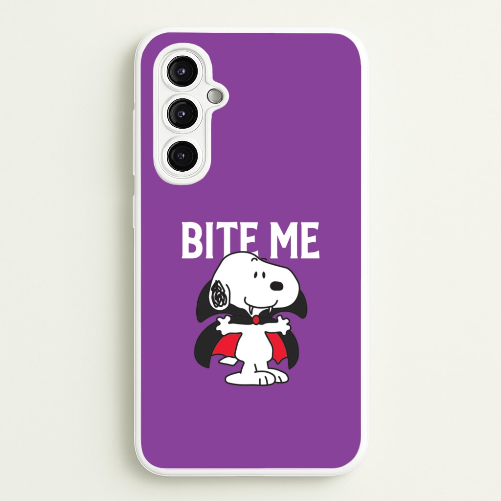 Bite Me Cartoon Beagle Galaxy A14 Case