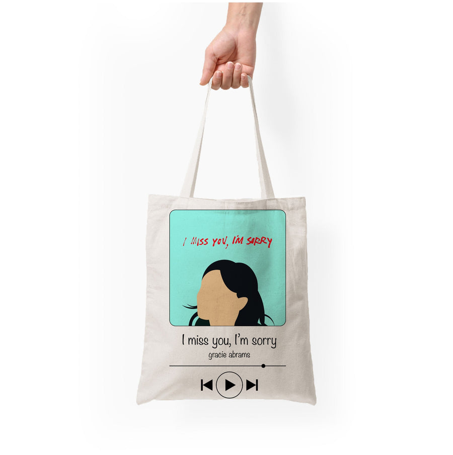 I Miss You - Gracie Abrams Tote Bag
